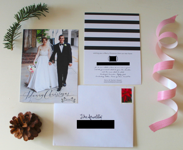 first christmas cards | Atwell Adventures back