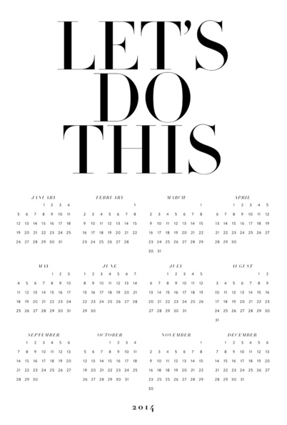 let's do this calendar